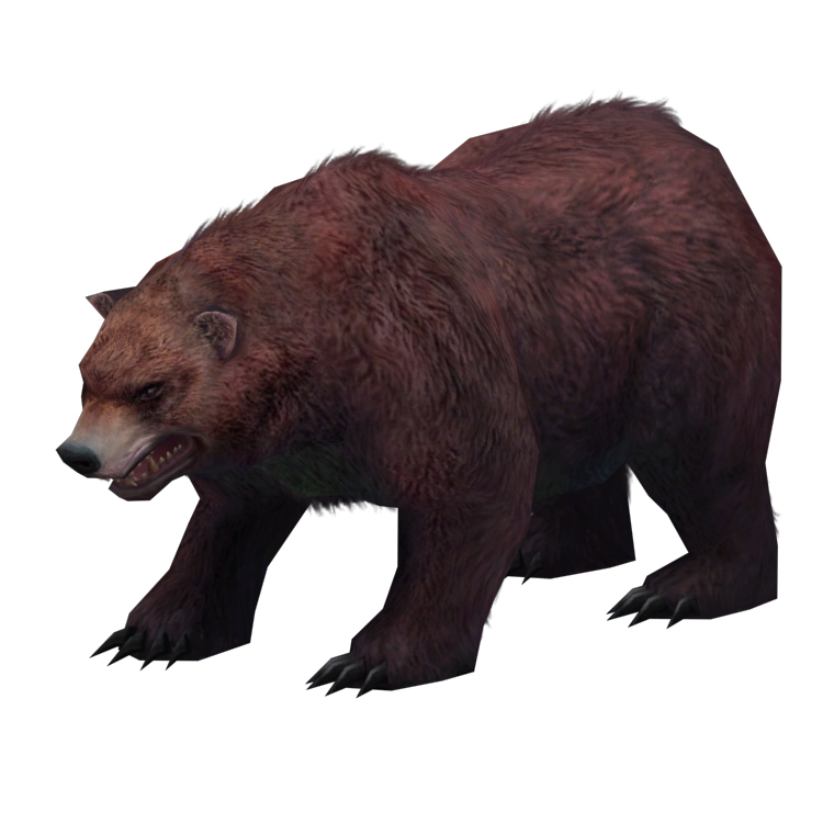 (Animal-0026) -3D-Monster Bear-Stand